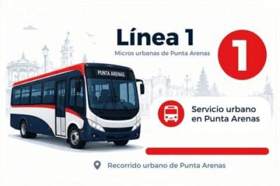 Línea 1 de micros urbanas en Punta Arenas