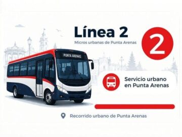 Línea 2 de micros urbanas en Punta Arenas