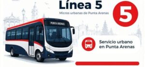Línea 5 de micros urbanas en Punta Arenas