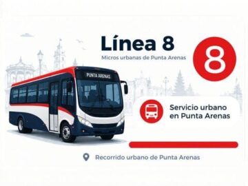 Línea 8 de micros urbanas en Punta Arenas