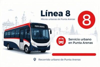 Línea 8 de micros urbanas en Punta Arenas